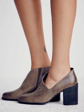 New Free People Terrah Heel Boot Size 7 Leather MSRP: $198